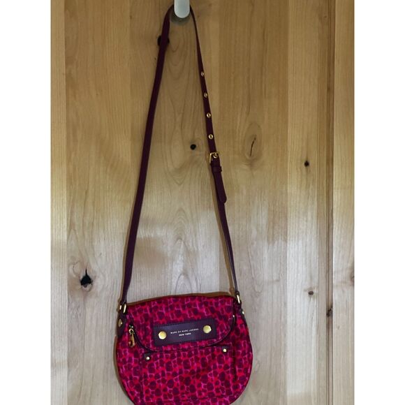 Marc Jacobs Pink Leopard Print Crossbody Bag - Picture 1 of 9